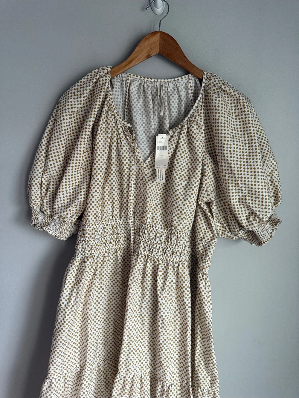NEW Anthropologie The Somerset Maxi Dress: Puff-Sleeve Edition XL